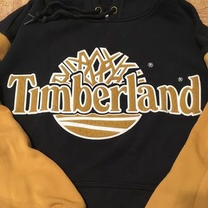 Brown and Tan Timberland Sweater